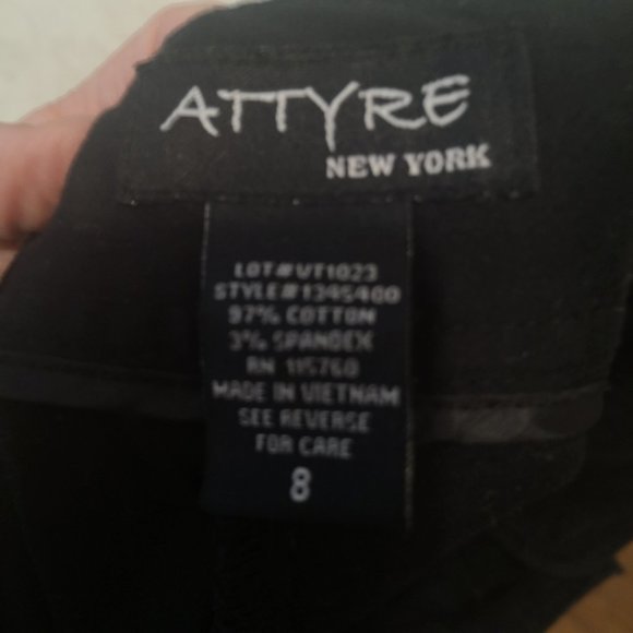 3/$20 Attyre New York black crop pants - Picture 2 of 9